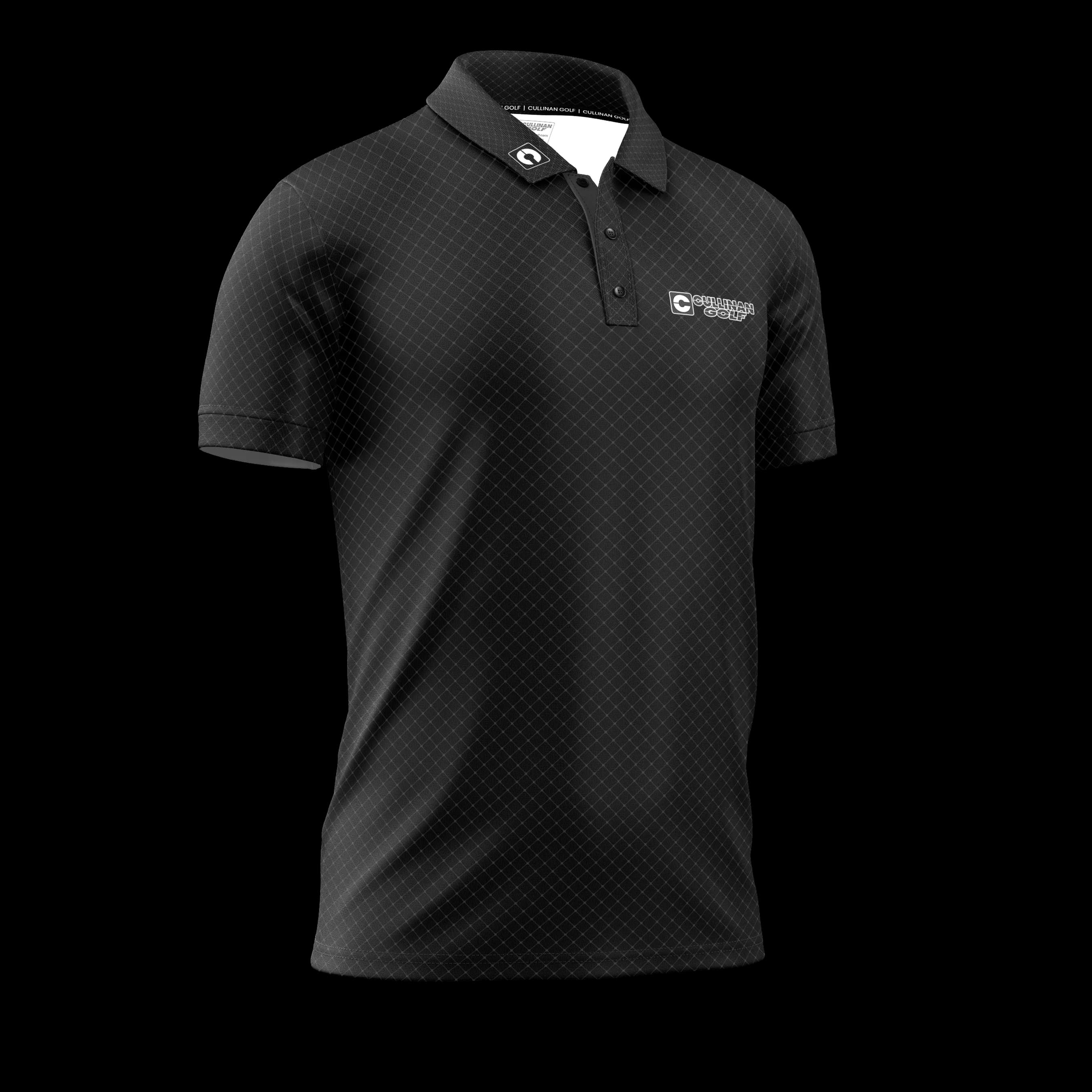 Polo Golf Homme Diamond Collection Noir